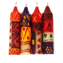 Global Crafts Hand-Painted Dinner Or Shabbat Candles, Set Of 4 -Safavieh Outlet Store GUEST 80dcf992 bdba 4a89 bf58 d9f3c9acb15d