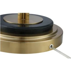 Possini Euro Design Palisade Modern Floor Lamp 64" Tall Satin Brass Metal Trimmed Fabric Tapered Drum Shade For Living Room Bedroom Office House Home -Safavieh Outlet Store GUEST 81276240 445c 4712 bbdf 5f9619f2bd77