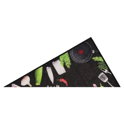 J&V TEXTILES 2-Piece Non Slip Kitchen Mat Rugs Comfort Standing Mats For Home Kitchen Entrance Door Mat (Cooking Time) 5 J&V TEXTILES 2-Piece Non Slip Kitchen Mat Rugs Comfort Standing Mats For Home Kitchen Entrance Door Mat (Cooking Time) - Image 5