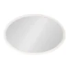 24" X 36" Hogan Oval Decorative Framed Wall Mirror White - Kate & Laurel All Things Decor