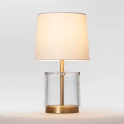 Modern Acrylic Accent Lamp Brass - Threshold