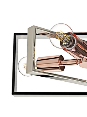 Nextop 15 Inch 4-Light Rose Gold Semi Flush Mount Ceiling Light 1 Nextop 15 Inch 4-Light Rose Gold Semi Flush Mount Ceiling Light