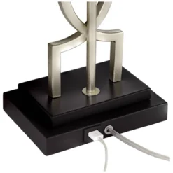 360 Lighting Evan Modern Table Lamps 28 1/2" Tall Set Of 2 Brushed Nickel With USB Charging Port White Rectangular Shade For Bedroom Living Room House 12 360 Lighting Evan Modern Table Lamps 28 1/2" Tall Set Of 2 Brushed Nickel With USB Charging Port White Rectangular Shade For Bedroom Living Room House -Safavieh Outlet Store GUEST 8298a5c0 ffdf 4e7e 84bb 74734c13145f