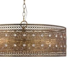 23.5" 3-Light Bryar Chandelier Brass/Crystal - River Of Goods -Safavieh Outlet Store GUEST 830fd5ed 98b0 4ac9 bb13 27c56cd8b712