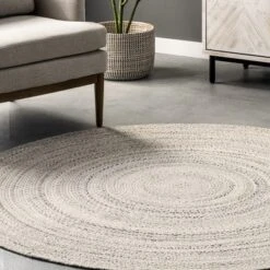 NuLOOM Kyla Handmade Braided Farmhouse Round Area Rug -Safavieh Outlet Store GUEST 84a0d785 344b 44e7 adef d95283445f89