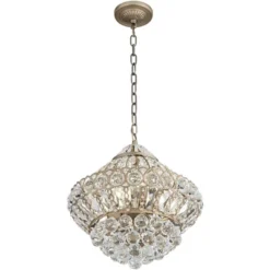 Vienna Full Spectrum Wallingford Antique Brass Chandelier 16" Wide French Crystal Glass 6-Light Fixture For Dining Room House Kitchen Island Entryway -Safavieh Outlet Store GUEST 865cd192 3954 482c ad40 1c64a895828e