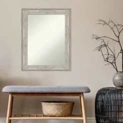 23" X 29" Non-Beveled Crackled Metallic Wall Mirror - Amanti Art -Safavieh Outlet Store GUEST 86b3b67b 8a1f 4bd2 8f11 bea7b2c2edea