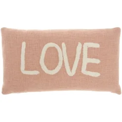 12"x21" Oversize Life Styles 'Love' Tufted Lumbar Throw Pillow - Mina Victory -Safavieh Outlet Store GUEST 88140177 9d25 42f9 980d f37884677962