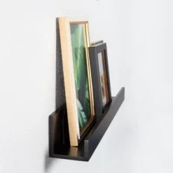 24" X 3.3" 2pc Decorative Wall Shelf Set Black - Uniek -Safavieh Outlet Store GUEST 881fd1a6 d04c 44ee 8705 ba71ac36051c