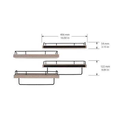 2pc Shelf Gray/Black - New View 6 2pc Shelf Gray/Black - New View - Image 6