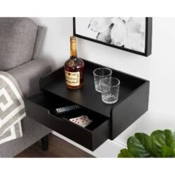 18" X 12" X 6.5" Kitt Floating Shelf Side Table - Kate & Laurel All Things Decor -Safavieh Outlet Store GUEST 88734656 b145 49ab 9bc5 2f2457f2ef62