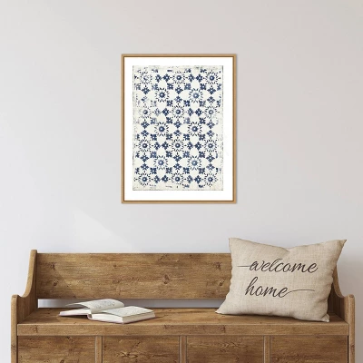 18" X 24" Navy Geo III By Aimee Wilson Framed Canvas Wall Art - Amanti Art 4 18" X 24" Navy Geo III By Aimee Wilson Framed Canvas Wall Art - Amanti Art - Image 4