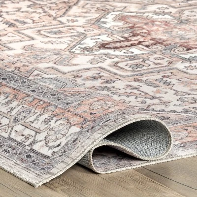 NuLOOM Lorrie Medallion Machine Washable Area Rug 3 NuLOOM Lorrie Medallion Machine Washable Area Rug - Image 3