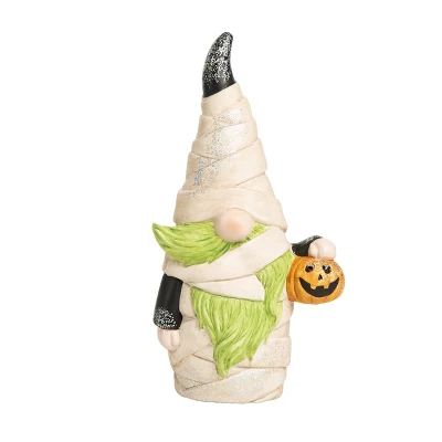 Transpac Ceramic 11.75 In. White Halloween Light Up Mummy Gnome Decor 1 Transpac Ceramic 11.75 In. White Halloween Light Up Mummy Gnome Decor