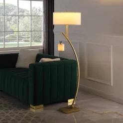 59" Contemporary Arc With Hanging Pendulum Metal Floor Lamp Gold - Ore International 11 59" Contemporary Arc With Hanging Pendulum Metal Floor Lamp Gold - Ore International -Safavieh Outlet Store GUEST 8b4525e9 69ab 4535 a931 96b6a42b1772