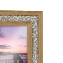 4X6 Inch Floral Picture Frame Tan Fabric Framed In Wood With MDF & Glass By Foreside Home & Garden -Safavieh Outlet Store GUEST 8c0b54c0 b41b 4393 8366 059f3acbaffd