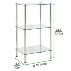 MDesign Floor Storage Tower Unit, 3 Tier -Safavieh Outlet Store GUEST 8c3a7fe5 2146 4177 97ef 7214b15f3151