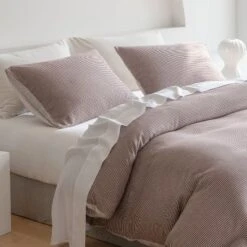 Multi 3 Piece Standard Cotton Textured Comforter Brick Duvet Cover Sets Ultra Soft Breathable With Button - The Pop Home -Safavieh Outlet Store GUEST 8c7fbcc0 67db 40b7 b975 dcfae2461073