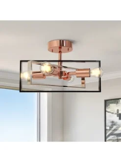 Nextop 15 Inch 4-Light Rose Gold Semi Flush Mount Ceiling Light 9 Nextop 15 Inch 4-Light Rose Gold Semi Flush Mount Ceiling Light -Safavieh Outlet Store GUEST 8cfee844 be76 4b18 9bba f8c9474dc753