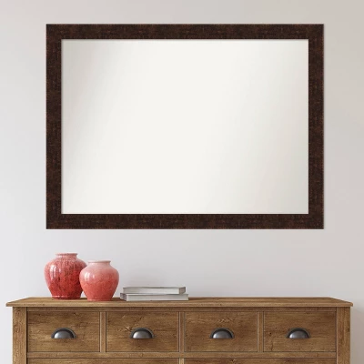 42" X 31" Non-Beveled William Mottled Bronze Narrow Wall Mirror - Amanti Art 7 42" X 31" Non-Beveled William Mottled Bronze Narrow Wall Mirror - Amanti Art - Image 7