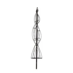 Artificial Double Spiral Metal Frame (4ft) Green - Vickerman