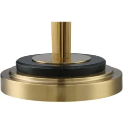 Possini Euro Design Palisade Modern Floor Lamp 64" Tall Satin Brass Metal Trimmed Fabric Tapered Drum Shade For Living Room Bedroom Office House Home -Safavieh Outlet Store GUEST 90613203 295a 44c6 9cdf 6a57fc9f95c5