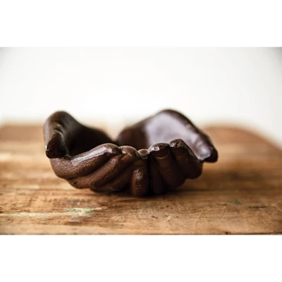 Cast Iron Hands Dish - Storied Home 2 Cast Iron Hands Dish - Storied Home - Image 2