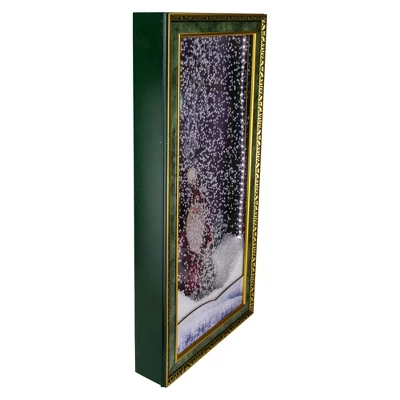 Northlight 31" LED Lighted Musical Snowing Santa Wall Plaque 1 Northlight 31" LED Lighted Musical Snowing Santa Wall Plaque