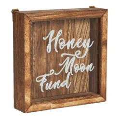 Juvale Wood Cursive Honeymoon Fund Box Wedding Gifts, Wall Mounted Shadow Piggy Bank, Newly Wed Rustic Home Decoration, Vacation Supplies, 7 X 7 In -Safavieh Outlet Store GUEST 91973c22 09de 4a20 9e91 d008aed244f6