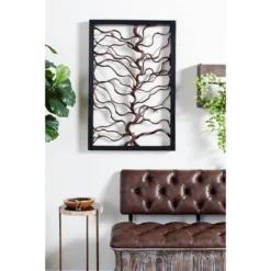 Wood Tree Branch Wall Decor With Black Frame Brown - Olivia & May -Safavieh Outlet Store GUEST 9287c530 9996 44ec b247 b37399e509fc