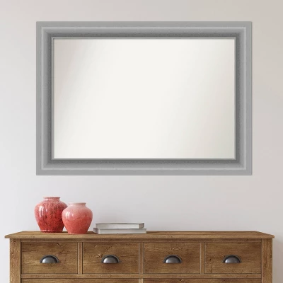 42" X 30" Non-Beveled Peak Polished Nickel Wall Mirror - Amanti Art 7 42" X 30" Non-Beveled Peak Polished Nickel Wall Mirror - Amanti Art - Image 7