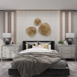 Metal Floral Wall Decor Set Of 3 Gold - Olivia & May -Safavieh Outlet Store GUEST 94f0952d 5e81 43dc 80d0 56163781996d