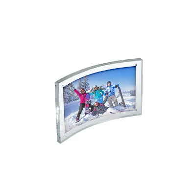 Azar Displays Curved Magnetic Acrylic Photo Frame 6"W X 4"H 1 Azar Displays Curved Magnetic Acrylic Photo Frame 6"W X 4"H