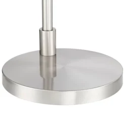 Possini Euro Design Vogue Modern Floor Lamp With Tray Table 60" Tall Brushed Nickel USB Charging Port Organza Outer White Inner Shade For Living Room -Safavieh Outlet Store GUEST 9553eb9b 0d48 4109 9dfe 8f0aab373f0b