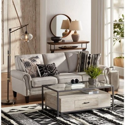 Franklin Iron Works Industrial Downbridge Floor Lamp 66" Tall Bronze Cognac Glass Dimmable LED Edison Bulb For Living Room Reading Office 6 Franklin Iron Works Industrial Downbridge Floor Lamp 66" Tall Bronze Cognac Glass Dimmable LED Edison Bulb For Living Room Reading Office - Image 6