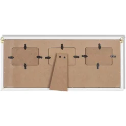 Wood Sonogram Picture Photo Frame For 3 Ultrasound Keepsake 2.5"x3.75" Photo Tabletop / Wall, White 17"x7.5"x0.5" -Safavieh Outlet Store GUEST 95d43aff 72e2 4851 b257 3d8cedabfa06