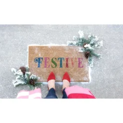 Shiraleah "Festive" Holiday Doormat