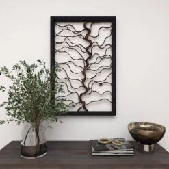Wood Tree Branch Wall Decor With Black Frame Brown - Olivia & May -Safavieh Outlet Store GUEST 980b3bf7 9453 4b2a b7b5 09dfb5720d1c
