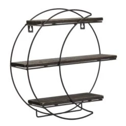 Farmlyn Creek Metal Crescent Moon Wall Shelf, Rustic Home Wall Decor For Crystals, Essential Oils, Plants, 12 X 12 X 3 In -Safavieh Outlet Store GUEST 98a084ac 1e3d 4ee9 889a 04076f4779ec