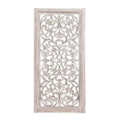 Mango Wood Floral Handmade Intricately Carved Arabesque Wall Decor - Olivia & May -Safavieh Outlet Store GUEST 9963ec85 54ac 44fb 889e fa30986a02e2