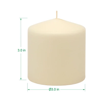 6pk Pillar Candles Ivory - Stonebriar Collection 6 6pk Pillar Candles Ivory - Stonebriar Collection - Image 6