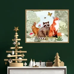 24" X 18" Fox Glen Collection By Victoria Borges Framed Canvas Wall Art - Amanti Art -Safavieh Outlet Store GUEST 9b1c7c15 32ef 4cf0 81e4 50ef210e56c1