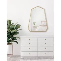 23" X 30" Hammell Framed Wall Mirror Gold - Kate & Laurel All Things Decor -Safavieh Outlet Store GUEST 9c64829c 4cfb 4f57 b31b d8acbf380cab