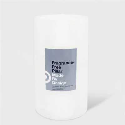 Unscented Pillar Candle White - Made By Design 3 Unscented Pillar Candle White - Made By Design - Image 3