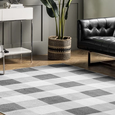 NuLOOM Lucy Machine Washable Farmhouse Buffalo Plaid Area Rug 8 NuLOOM Lucy Machine Washable Farmhouse Buffalo Plaid Area Rug - Image 8