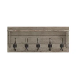 Merrick Lane Pine Wood 24 Inch Wall Mount Storage Rack With 5 Hanging Hooks And Upper Display Shelf 24 Merrick Lane Pine Wood 24 Inch Wall Mount Storage Rack With 5 Hanging Hooks And Upper Display Shelf -Safavieh Outlet Store GUEST 9e26a946 6a96 4a1f bcfd cedad5a7bbb6