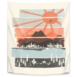 Morning By Bear River By NDTank Wall Tapestry -Americanflat -Safavieh Outlet Store GUEST a1a3ae1a 7e8c 4586 8c41 b08aa984351c