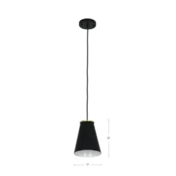 10.38" Metal Pendant Ceiling Light Black - Cresswell Lighting 11 10.38" Metal Pendant Ceiling Light Black - Cresswell Lighting -Safavieh Outlet Store GUEST a268bf57 c47b 4faa adab ca6fd3805340