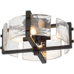 Possini Euro Design Adri Modern Ceiling Light Flush Mount Fixture Black 16 1/2" Wide Black 4-Light Textured Glass For Bedroom Kitchen Living Room Home 9 Possini Euro Design Adri Modern Ceiling Light Flush Mount Fixture Black 16 1/2" Wide Black 4-Light Textured Glass For Bedroom Kitchen Living Room Home -Safavieh Outlet Store GUEST a29e2728 a2a8 47bd a8a0 8adc1aad4007