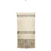 Saro Lifestyle Textured Woven Wall Hanging - 47"H, Charcoal